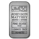 1 oz Silver Bar - Johnson Matthey 1 oz Silver Bar - Johnson Matthey